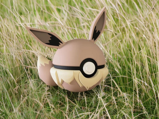 Eevee Inspired Pokeball, Great for Fans of the Original 151!