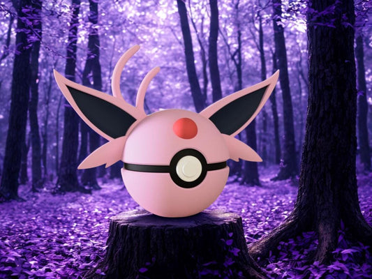 Espeon Inspired Pokéball | Psychic Type Pokéball Display | 3D Printed Pokémon Gift | Espeon Fan Collectible | Eeveelution Pokéball Decor