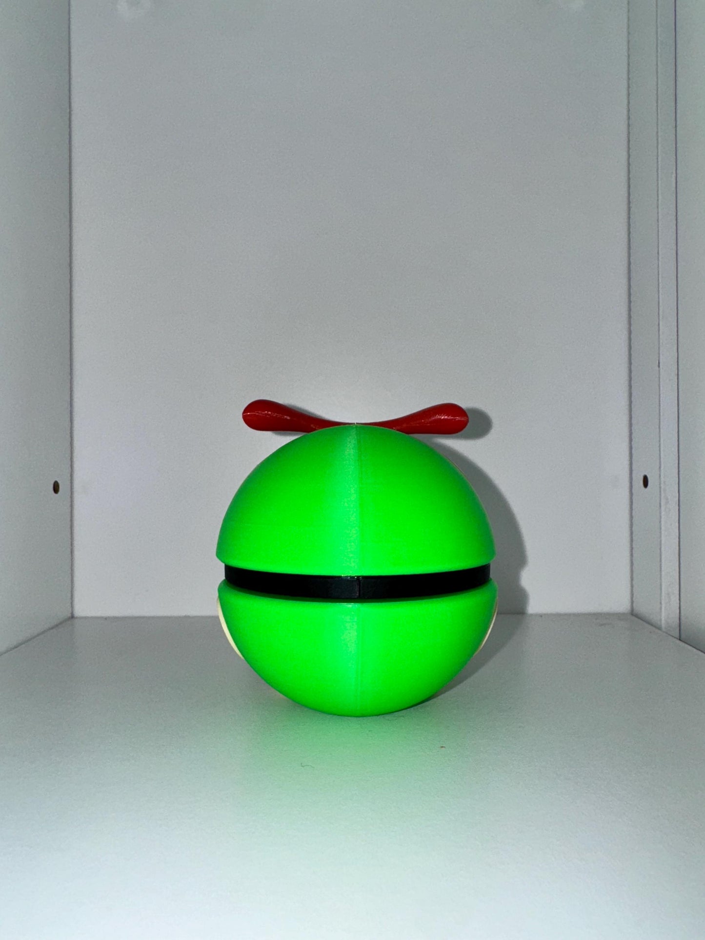 Caterpie Inspired Pokéball | 3D Printed Bug Type Pokémon Display | Custom Handmade Poké Ball Gift