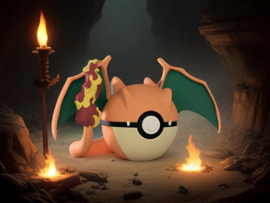 Charizard Themed Pokéball, a great addition to your original 151 Pokémon collection!
