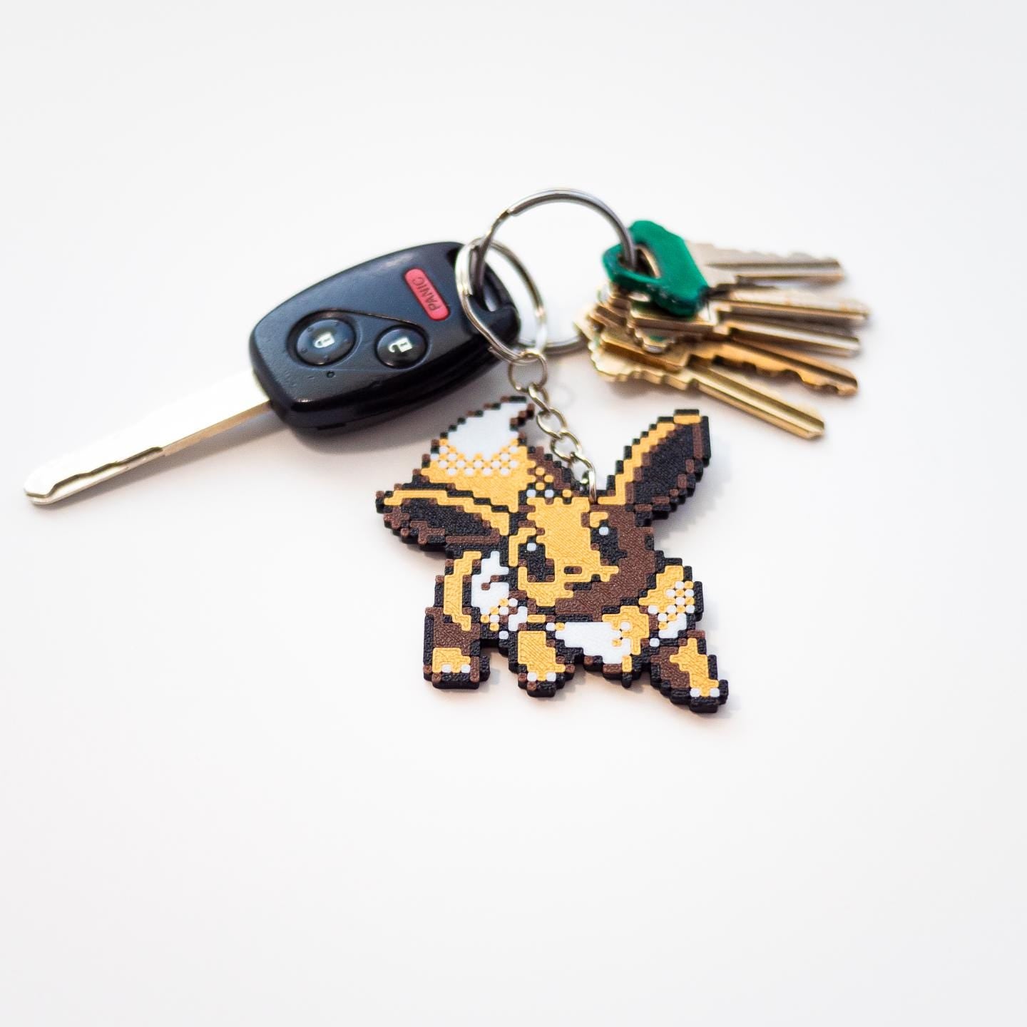 Eevee Evolution Keychain – All Eeveelutions Pokémon Keyring, Cute Pokémon Charm, Gift for Pokémon Fans, Collectible Accessory