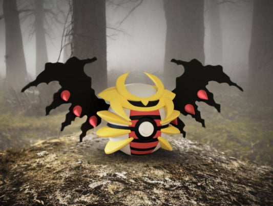 Giratina Inspired Pokeball, A great collectible for the spooky trainer!